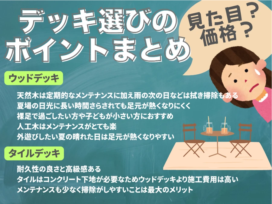 デッキ選びのポイントまとめ
